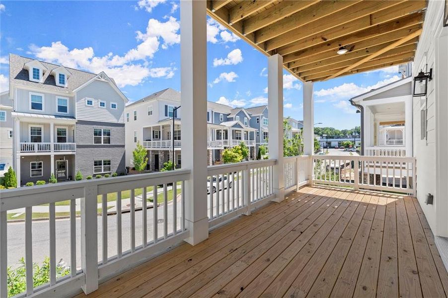 Exterior details and patio area of a home in West Town, Atlanta (Image 30).