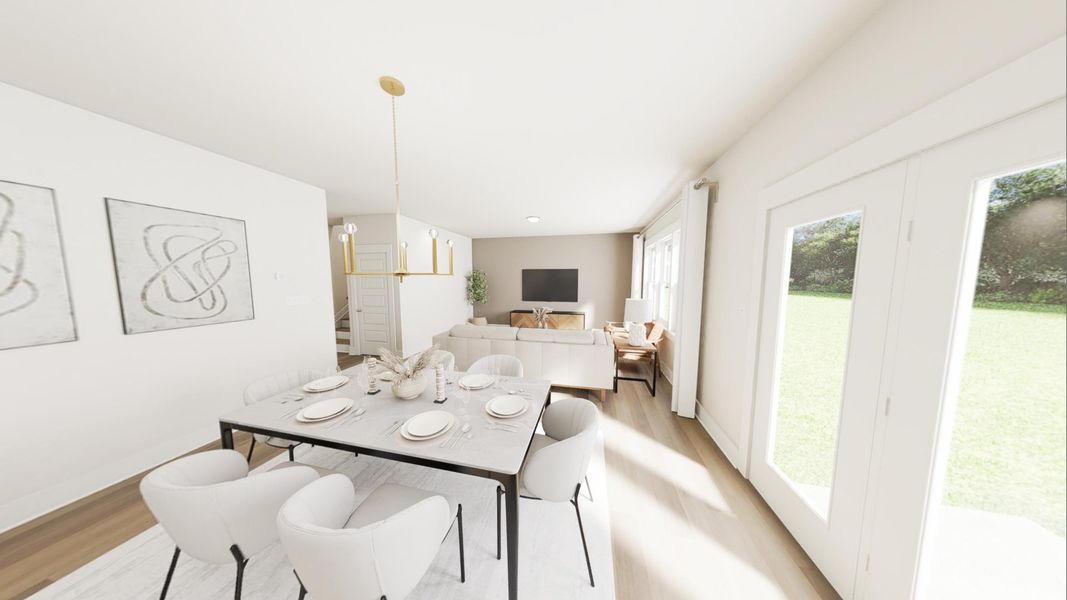 Furnished interior view inside a new home in McConnell Ridge, McLeansville (Image 9).