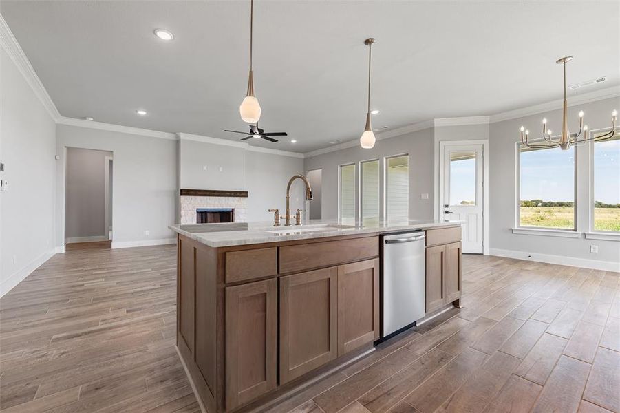 Furnished interior view inside a new home in Rocky Top, Krum (Image 8). Furnished interior view inside a new home in Rocky Top, Krum (Image 8).