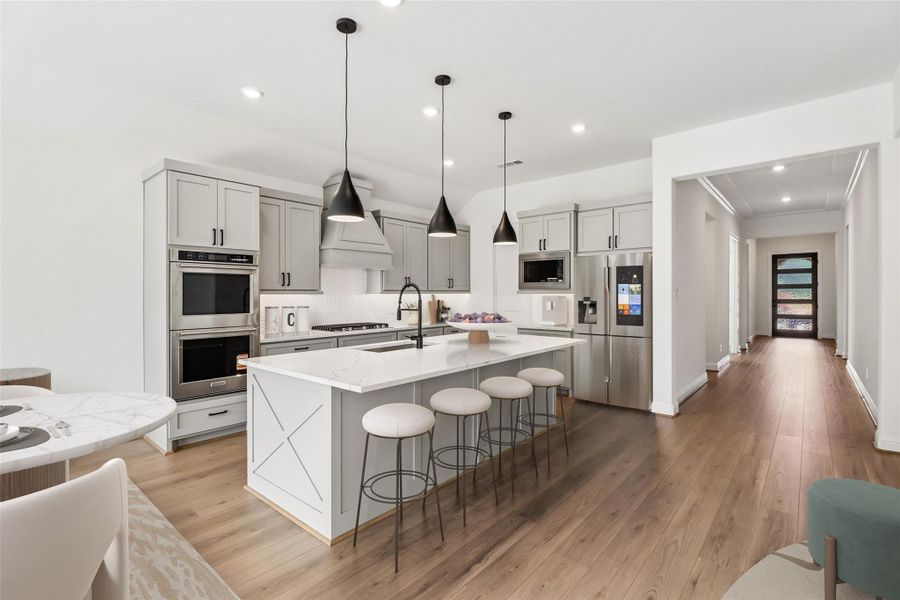Furnished interior view inside a new home in Woodhavyn 60', Magnolia (Image 6).