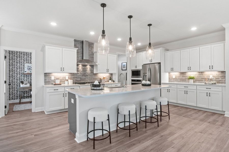 Representative furnished interior of a home built from the The Hampton by RobuckHomes in Kennebec Crossing, Angier (Image 25).