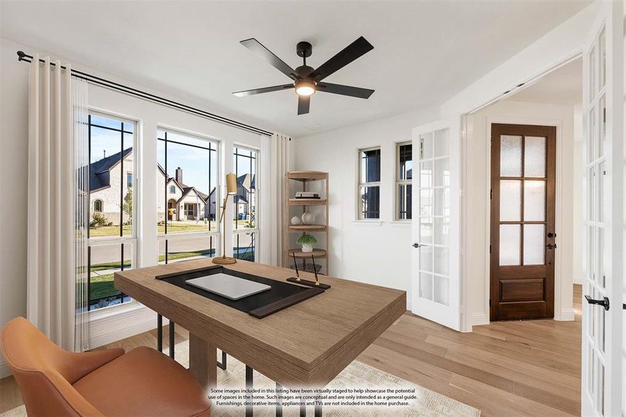 Furnished interior view inside a new home in Bear Creek Classic 60, Lavon (Image 8).