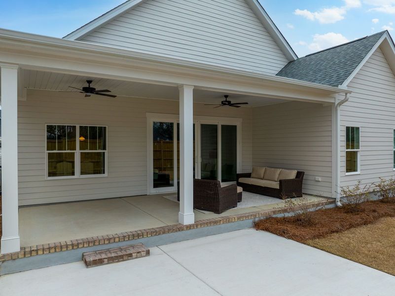 Representative exterior details of a home built from the Kauai by Bill Clark Homes in The Sanctuary at Sunset Beach, Sunset Beach (Image 38).