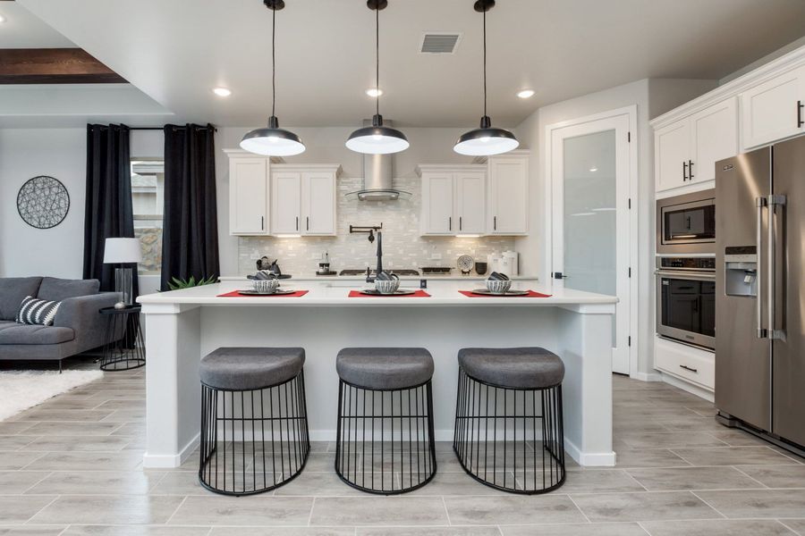 Representative furnished interior of a home built from the Santa Rosa by Hakes Brothers in Paseo Del Este, El Paso (Image 4).