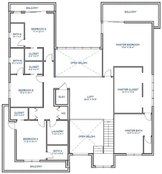 Second Floor Floor Plan Layout