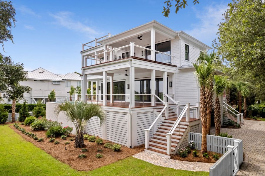 Exterior details and patio area of a home in , Sullivan's Island (Image 31). Exterior details and patio area of a home in , Sullivan's Island (Image 31).