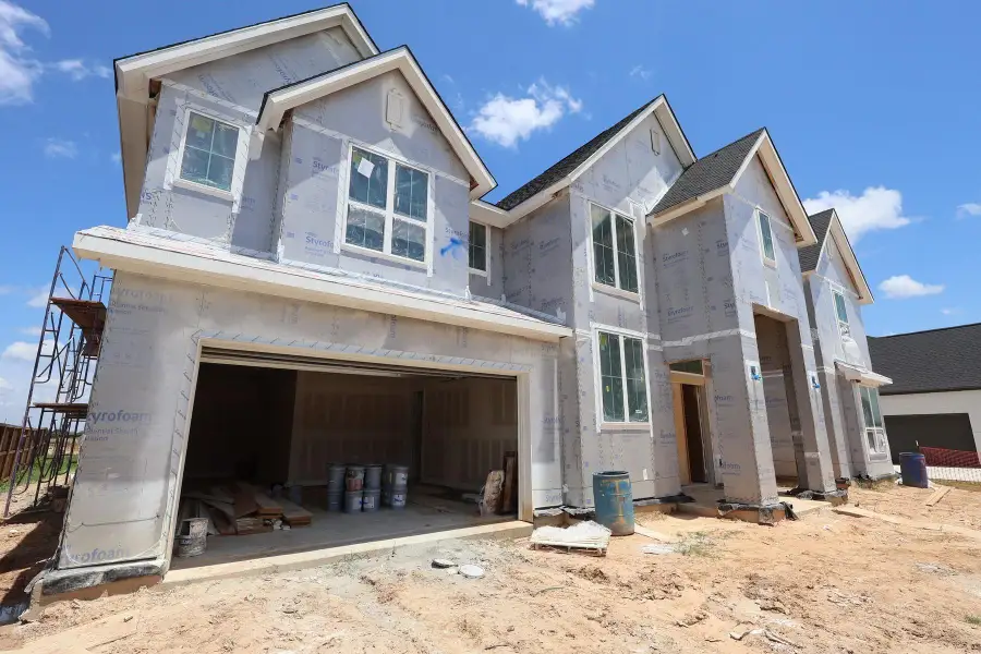In-progress construction of a new home in Dunham Pointe, Cypress, TX (Image 9). In-progress construction of a new home in Dunham Pointe, Cypress, TX (Image 9).