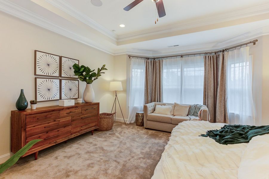 Representative furnished interior of a home built from the Ashton by Keystone Homes NC in Weybridge, Burlington (Image 42).