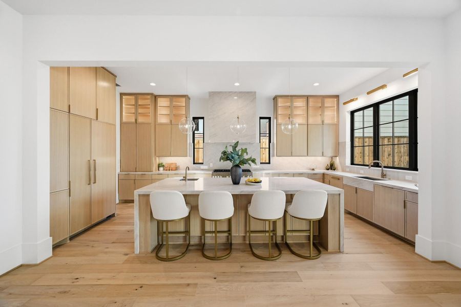No expense was spared on the stone to elevate this kitchen to the next level!