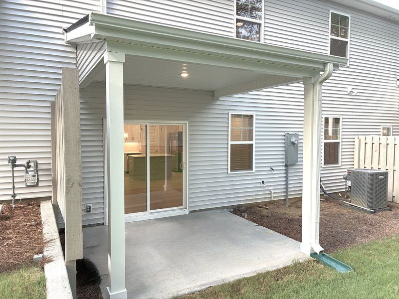 Exterior details and patio area of a home in Miller Park, Greenville (Image 2). Exterior details and patio area of a home in Miller Park, Greenville (Image 2).
