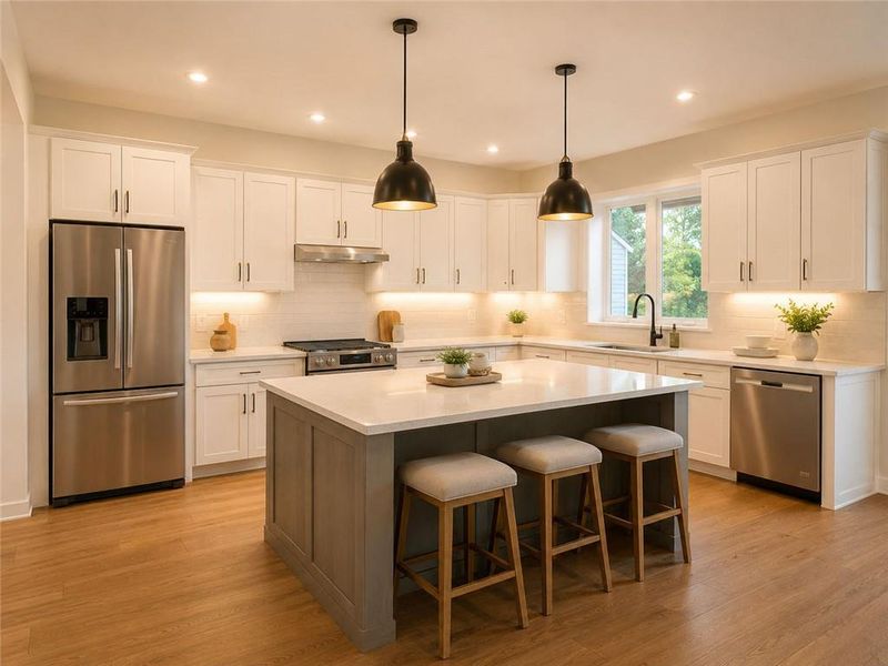 Furnished interior view inside a new home in , Ellijay (Image 3).