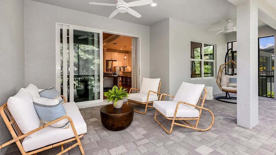 Exterior details and patio area of a home in Tide Marsh, Fort Myers (Image 4).
