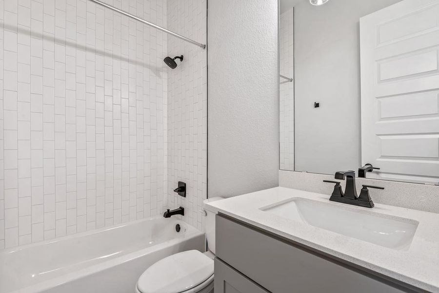 Furnished interior view inside a new home in Lariat, Liberty Hill (Image 14).