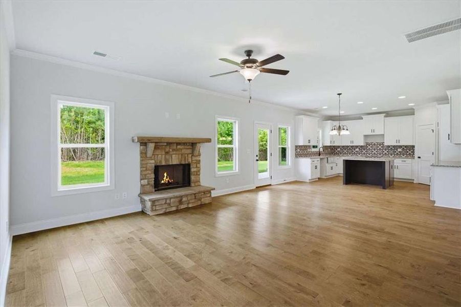 Spacious, unfurnished interior of a new home in , Stockbridge (Image 29).