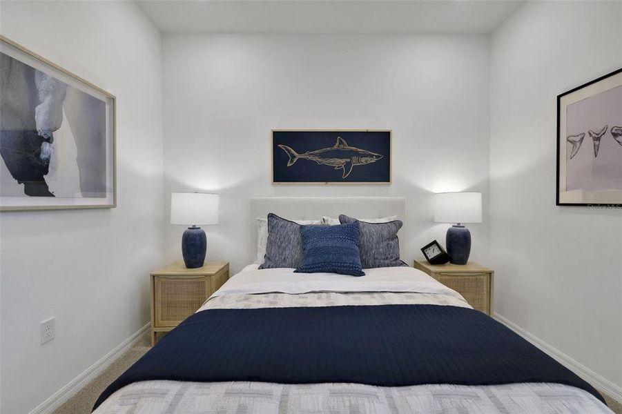 Furnished interior view inside a new home in Creekside Run at Babcock Ranch, Punta Gorda (Image 35).
