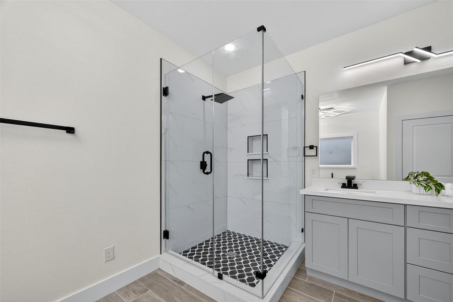 Furnished interior view inside a new home in , Crosby (Image 9). Furnished interior view inside a new home in , Crosby (Image 9).