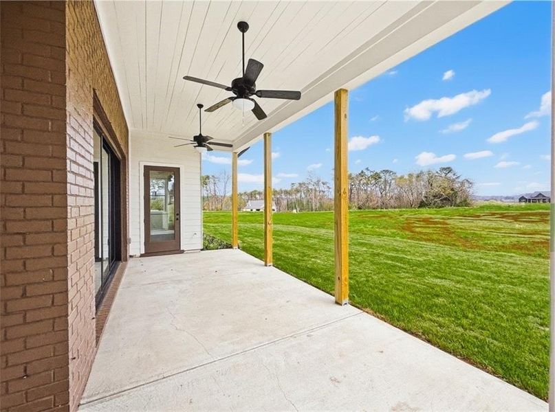 Exterior details and patio area of a home in , Rydal (Image 31).