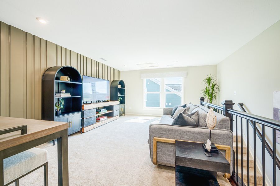 Representative furnished interior of a home built from the Camden by Fischer Homes in Easton Park, Dallas (Image 39).