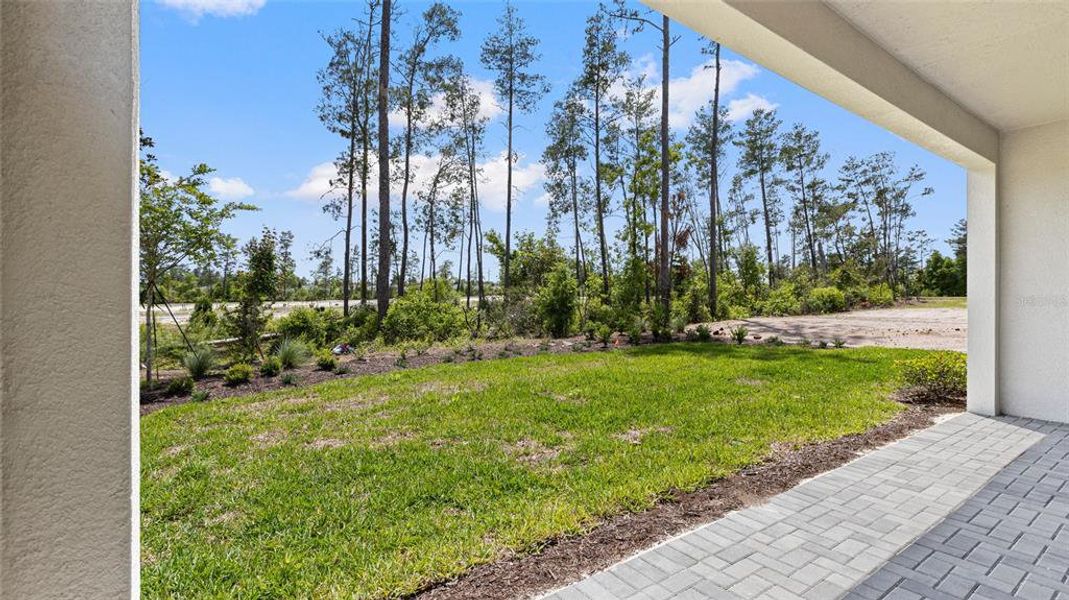 Exterior details and patio area of a home in Cresswind DeLand, Deland (Image 20).