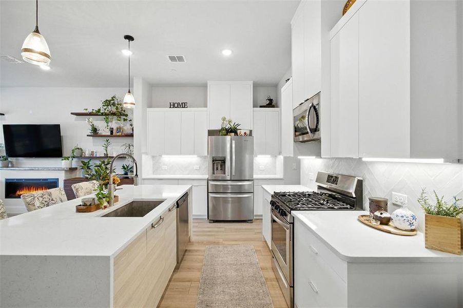 Furnished interior view inside a new home in , Arlington (Image 5).