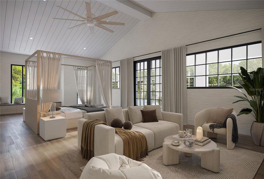 Furnished interior view inside a new home in , Sarasota (Image 10).