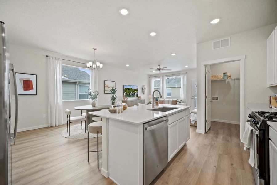 Furnished interior view inside a new home in Ridge at Lorson Ranch, Colorado Springs (Image 11).