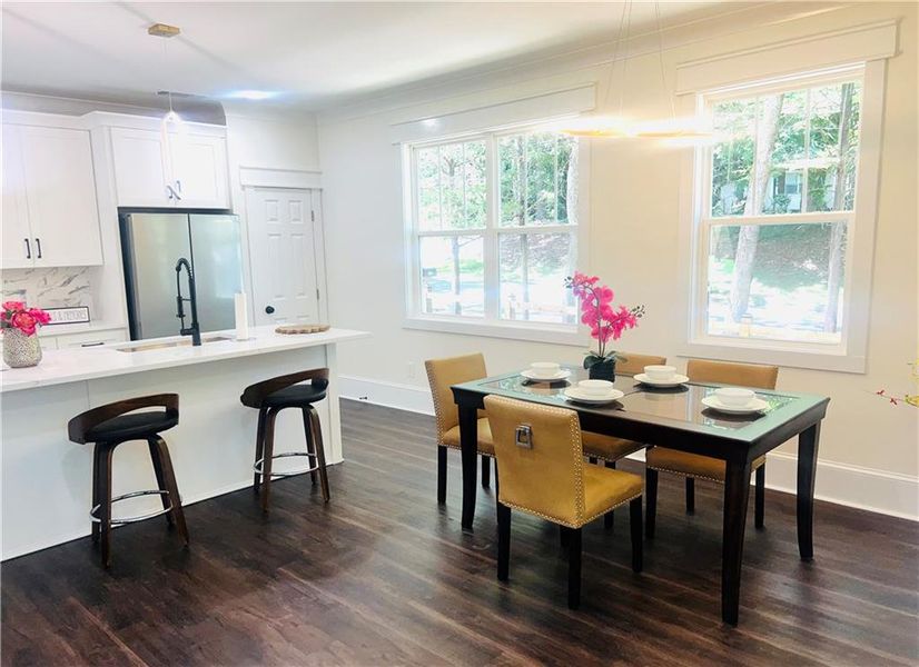 Furnished interior view inside a new home in , Atlanta (Image 43). Furnished interior view inside a new home in , Atlanta (Image 43).