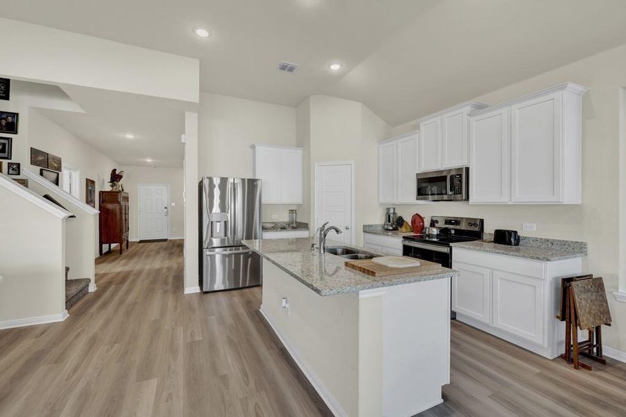 Furnished interior view inside a new home in Greenspoint Heights, Seguin (Image 11). Furnished interior view inside a new home in Greenspoint Heights, Seguin (Image 11).