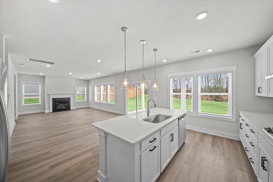 Furnished interior view inside a new home in Cedar Shoals - Signature Collection, Piedmont (Image 6).