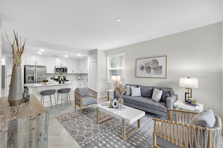 Furnished interior view inside a new home in , Punta Gorda (Image 14).