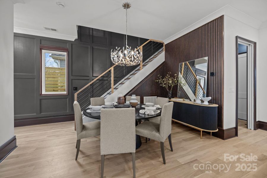 Furnished interior view inside a new home in , Charlotte (Image 5). Furnished interior view inside a new home in , Charlotte (Image 5).