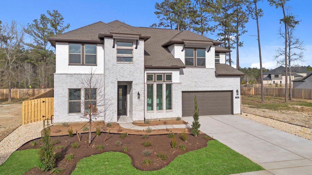 Front exterior of a new home in Colton, Todd Mission, TX, highlighting curb appeal (Image 24).