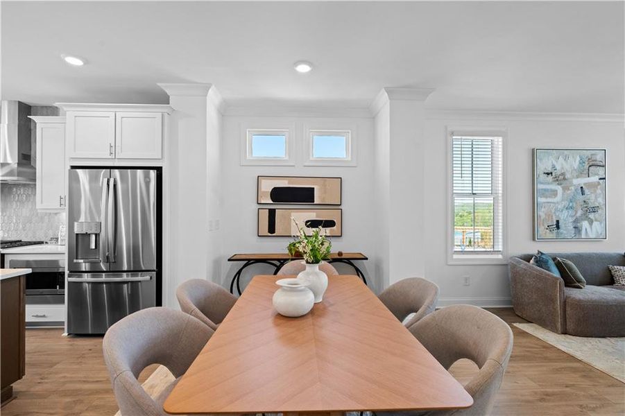 Furnished interior view inside a new home in Palisades Townhomes, Cumming (Image 11).