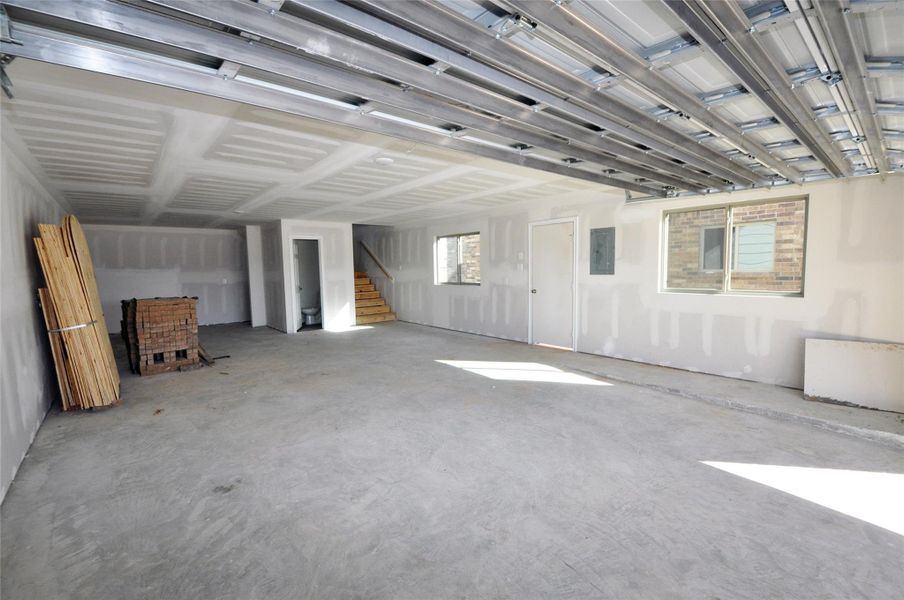 In-progress construction of a new home in Pedregal, League City, TX (Image 39).