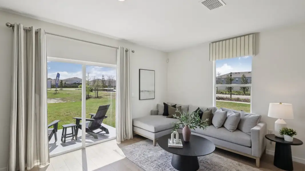 Furnished interior view inside a new home in Towns at Woodsdale, Wesley Chapel (Image 9).