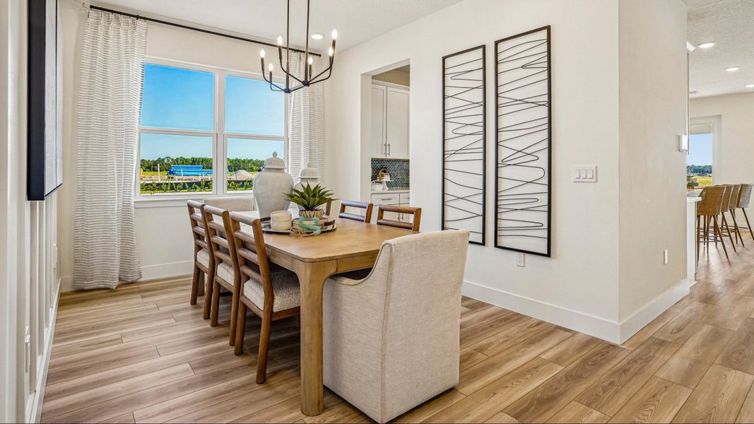 Oleander Floor Plan Dining Area by DRB Homes in Ardisia Park in New Smyrna Beach, FL Oleander Floor Plan Dining Area by DRB Homes in Ardisia Park in New Smyrna Beach, FL