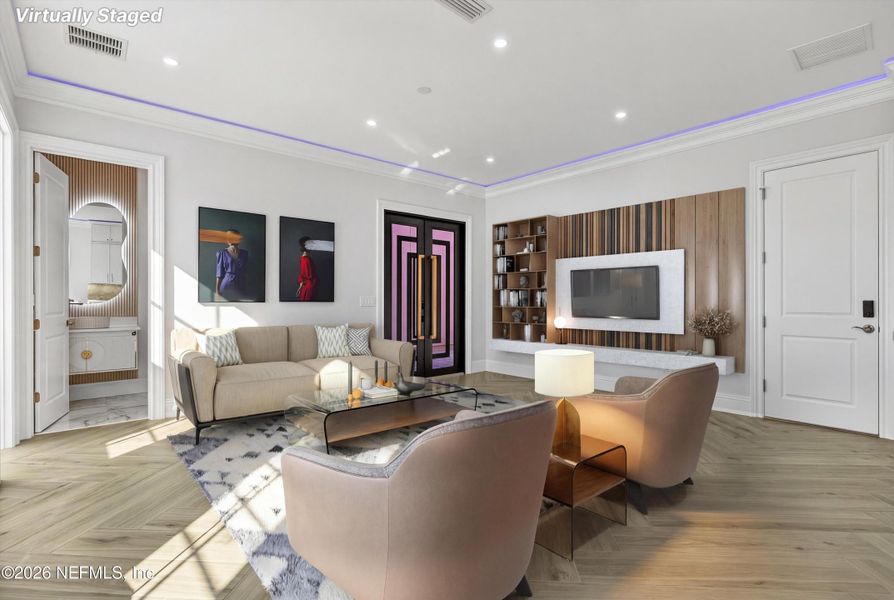 Furnished interior view inside a new home in , Jacksonville (Image 36).