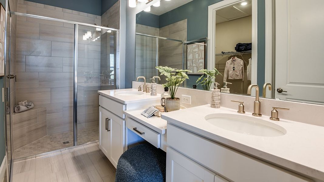 Representative furnished interior of a home built from the Caicos by Taylor Morrison in Esplanade at Center Lake Ranch, St. Cloud (Image 13).