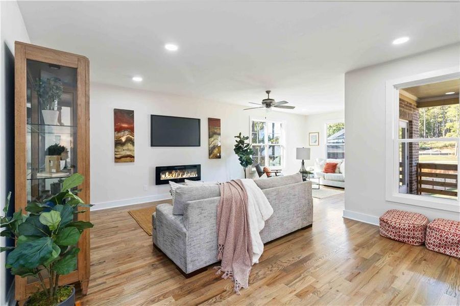 Furnished interior view inside a new home in , Atlanta (Image 14).