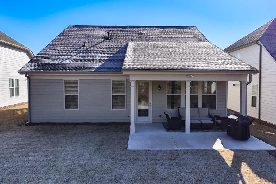 Exterior details and patio area of a home in , Hoschton (Image 3).