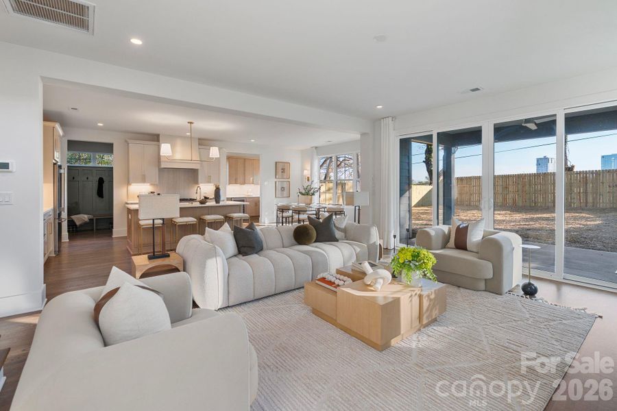 Furnished interior view inside a new home in , Charlotte (Image 39). Furnished interior view inside a new home in , Charlotte (Image 39).