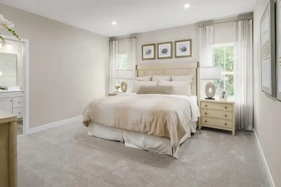 Representative furnished interior of a home built from the Ashbrooke by Ryan Homes in Windsor Estates, Walhalla (Image 7).