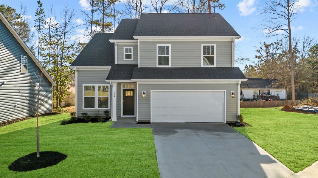 Representative exterior photo of a completed home built from the Cameron by DRB Homes in Woodglen, Piedmont, SC (Image 20).