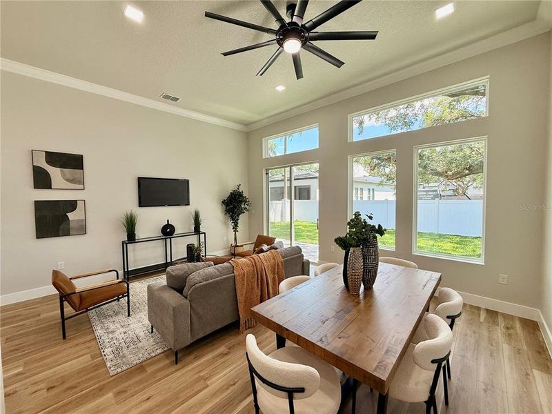 Furnished interior view inside a new home in , Orlando (Image 37).