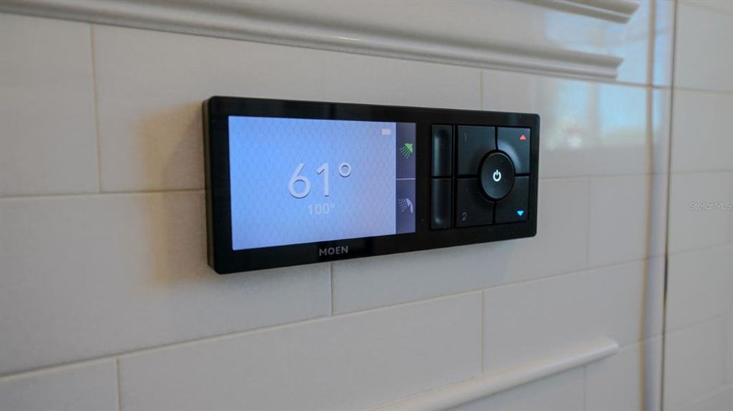 control panel for each shower