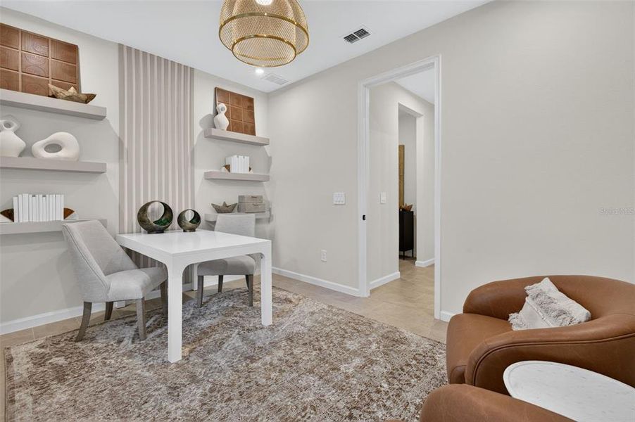 Furnished interior view inside a new home in Pasadena Ridge Master, Dade City (Image 12).