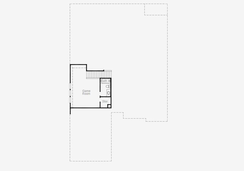 2D floor plan layout of this home in The Homestead, Rockwall, TX (Image 3).