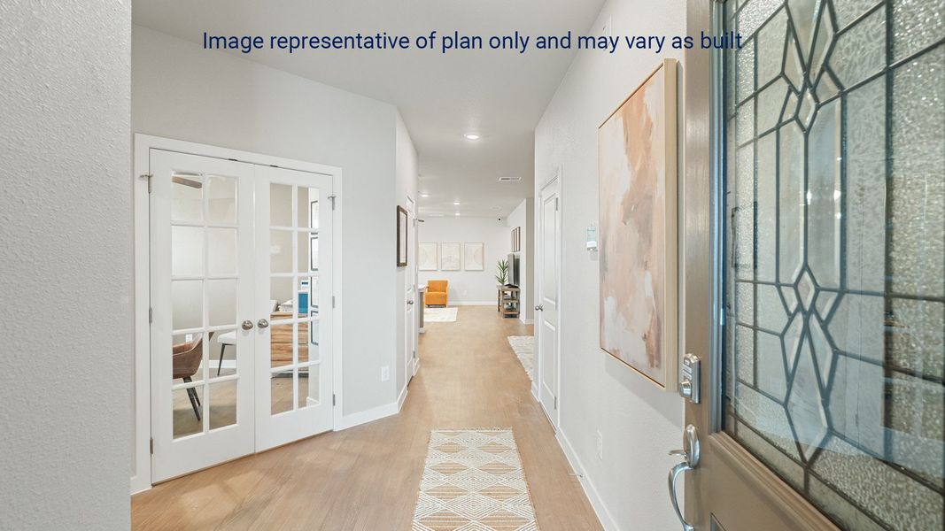 Furnished interior view inside a new home in King's Landing, Corpus Christi (Image 4).