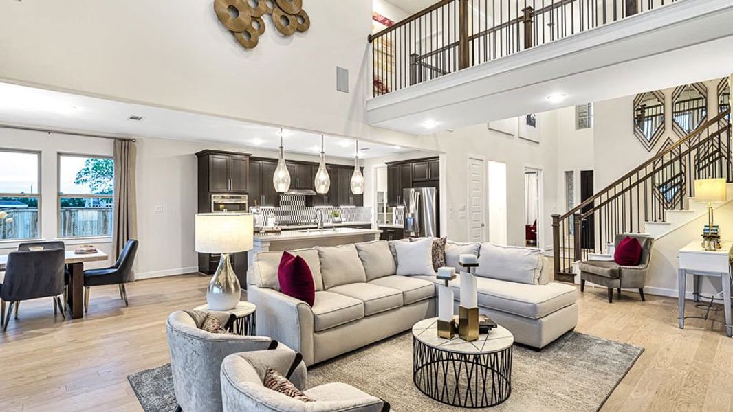 Furnished interior view inside a new home in Avalon at Cypress, Cypress (Image 14).