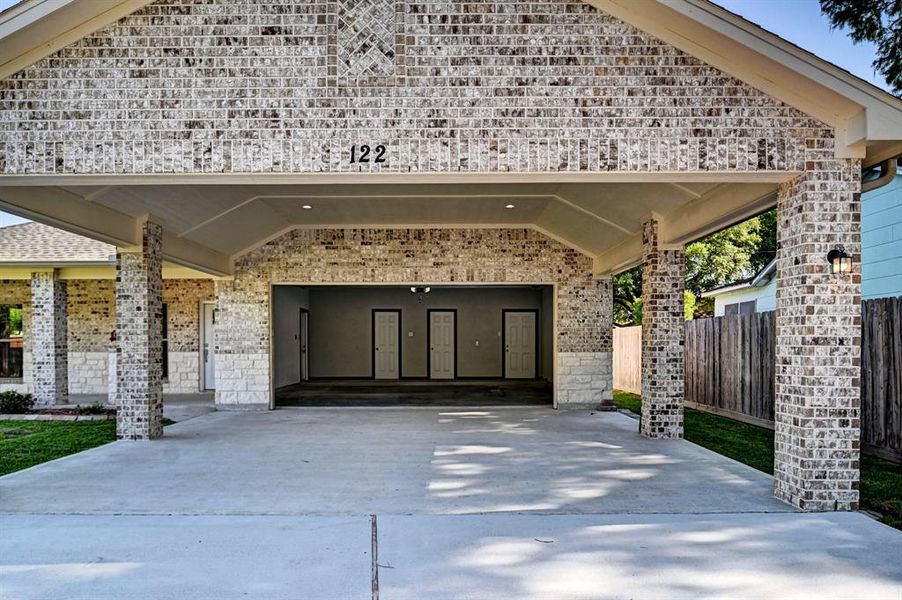 Spacious Carport and Driveway